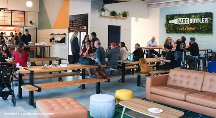 Retail leasing, Award-winning Barebottle Brewery interior