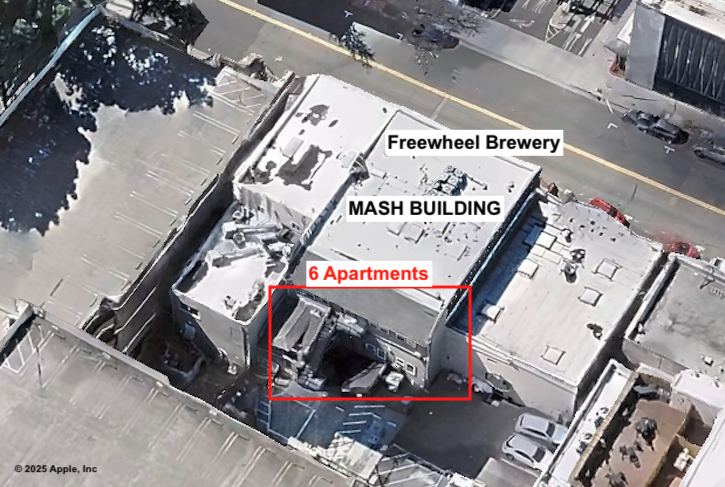 Mash Building, 6 Apartments behind Freewheel Brewery, 920 B Steet, San Rafael CA